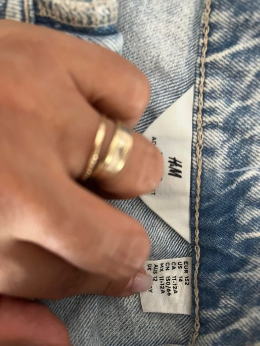 Pantaloni scurti de blugi + fusta, marimea 152 / 158, XS / 32