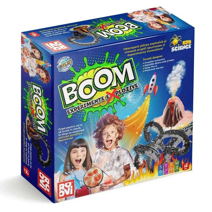 Set experimente explozive Roovi Boom Set Experimente Explozive – NOU, sigilat