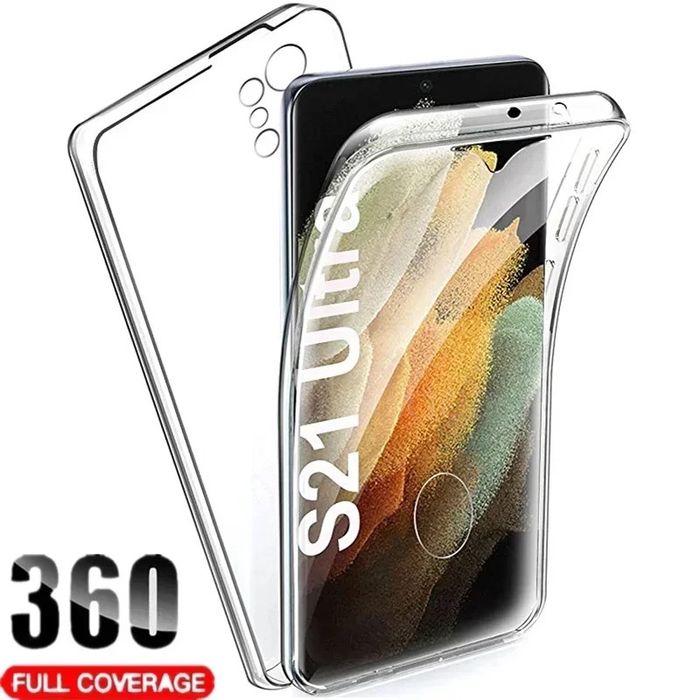 Husa Samsung S20/S21/S22/S24/S25 Plus Ultra Safe 360 Fata +Spate Clara