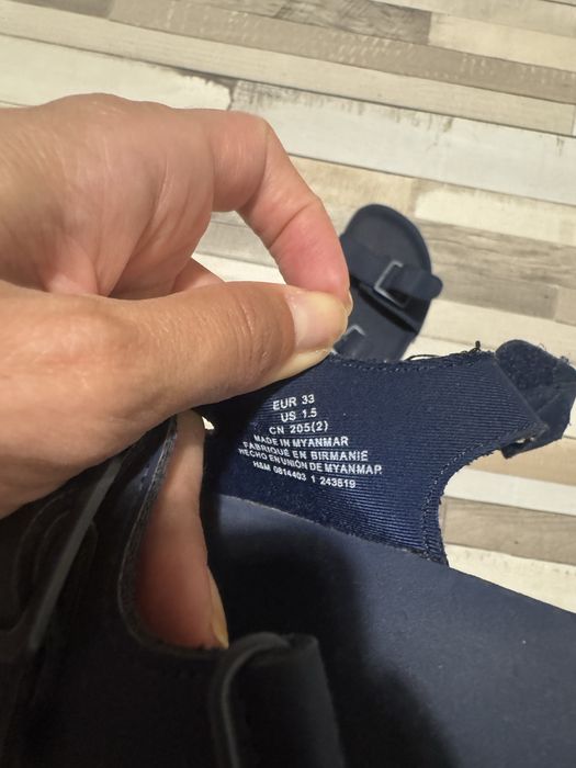Сандали H&M тъмно сини