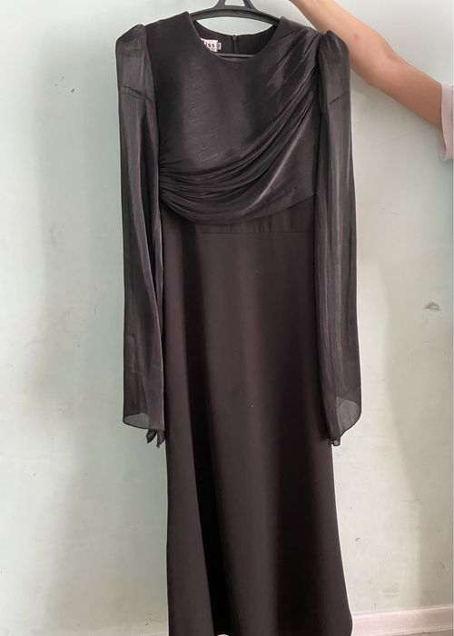 платье длинное черное вечерняя