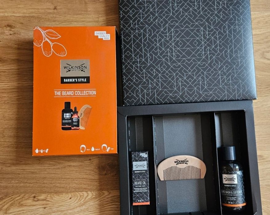 Чисто нов комплект за брада Wilkinson Sword Barber’s Style – The Beard Collection