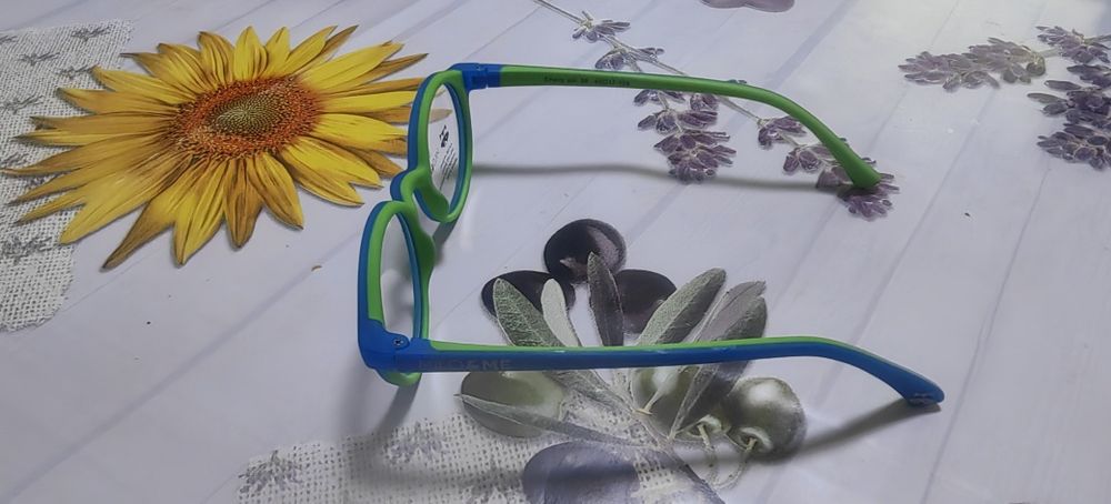 Rama de ochelari copii, Milo & Me, Charly, albastru-verde, 3-5 ani