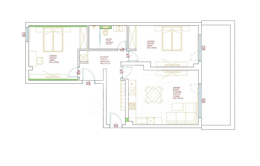 Продава се Тристаен апартамент в Пловдив, Остромила - 101 кв.м за 2030 €/кв.м - Снимка #17
