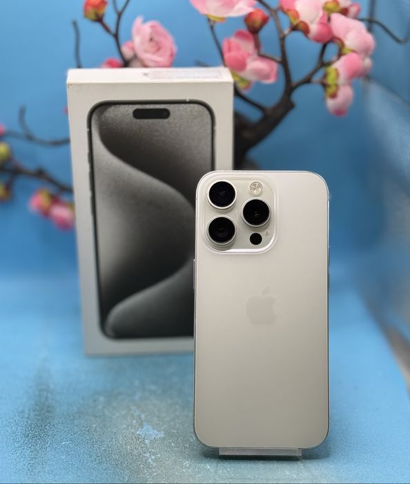 Apple iPhone 15 Pro, 128GB, 5G, White Titanium