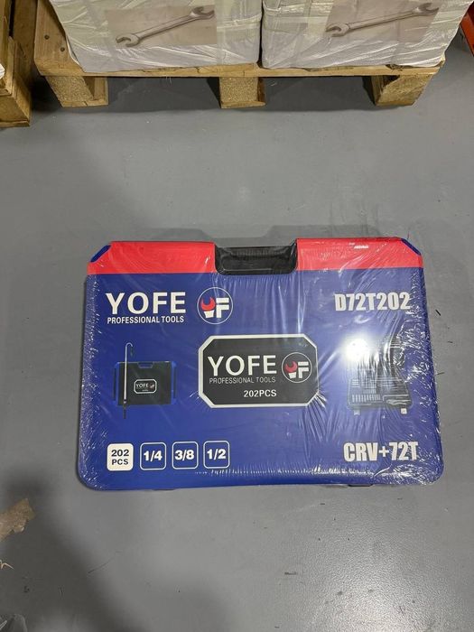 Kluch nabor YOFE 202 pcs / Набор ключ Йофе 202 — golovka treshotka CRV