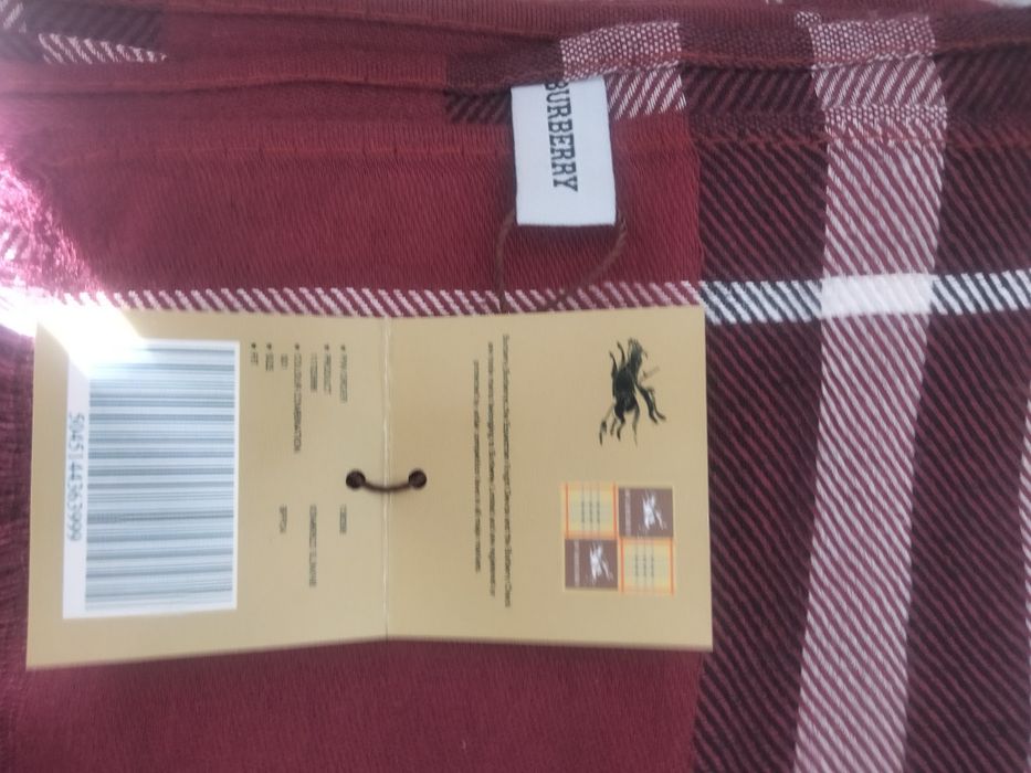 Burberry шарф шерсть новый