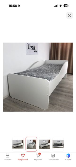 Кровать с матрасом