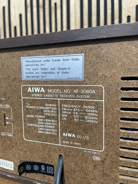 Vand / schimb amplituner deck aiwa af-3060