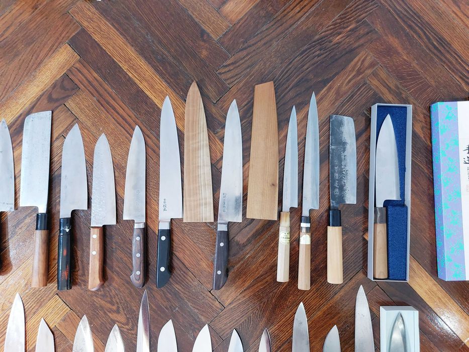 Cutite Bucatarie Japoneze Vechi Lucrate Manual Originale!