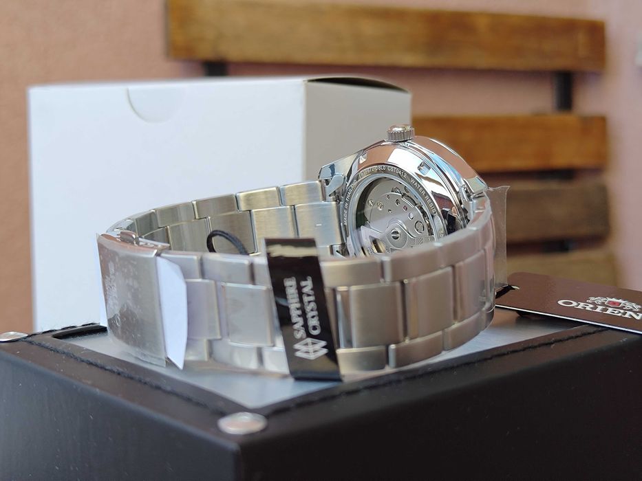 Orient Stretto Date Automatic Sunburst Blue 38.5mm