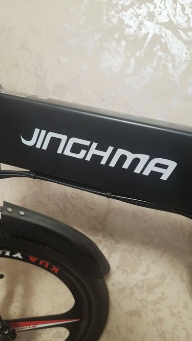 Електрически велосипед JINGHMA R3, Сгъваем, 800 W, 26", 12.8 Ah, 21 скорости, 45km/h, Черен