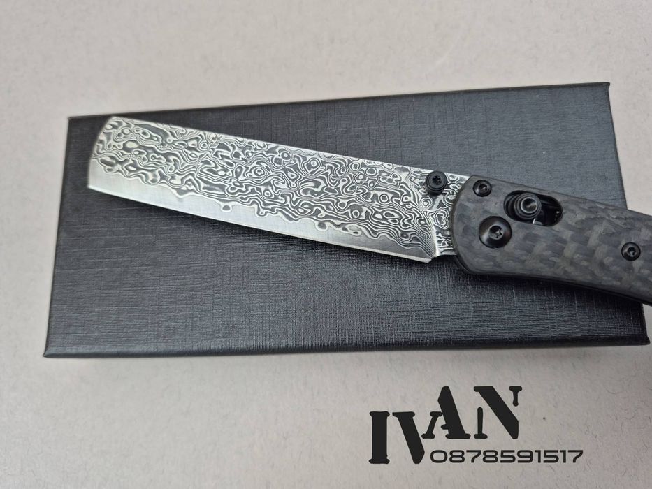 Сгъваем нож-Дамаска стомана 67слоя ,сърцевина VG10 ,карбонова дръжка