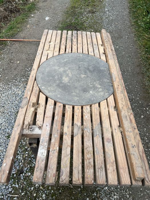 Vând Abric si masă de slefuit  +motor