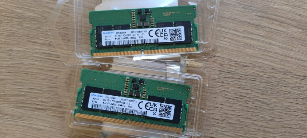 2x8gb, DDR5, 5600MHz, CL46, Samsung laptop RAM kit