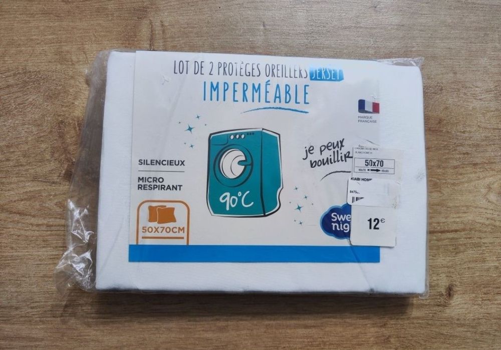 Set 2 fete de pernă, impermeabile 50x70