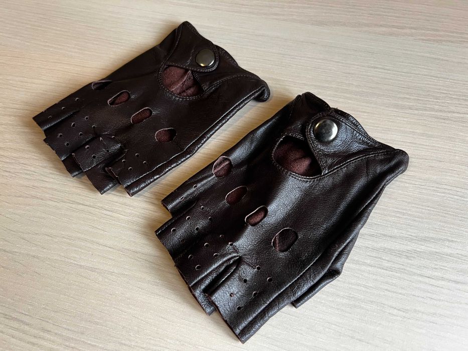 Manusi Piele Sofat, maro inchis, ader. volan condus, elegante, unisex