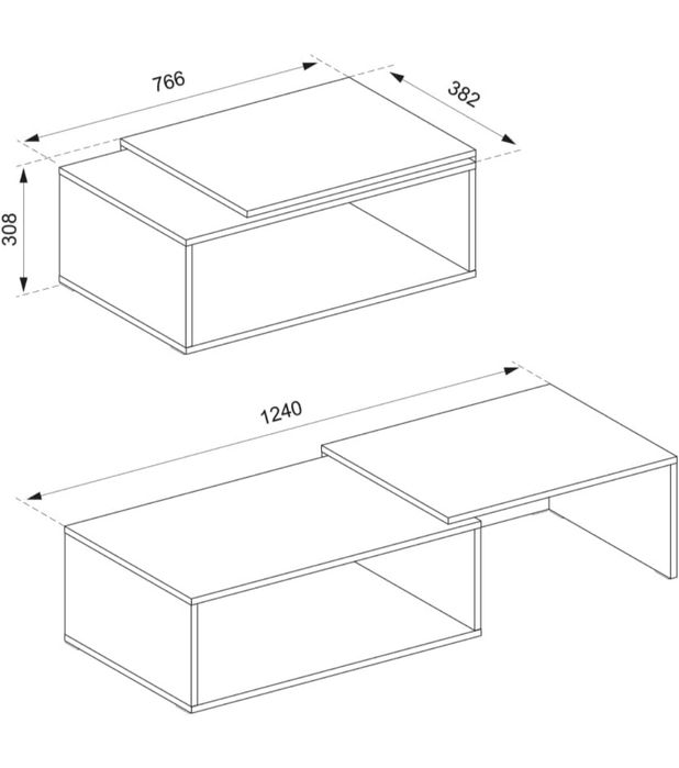 Холна маса с модулно разтягане 5719