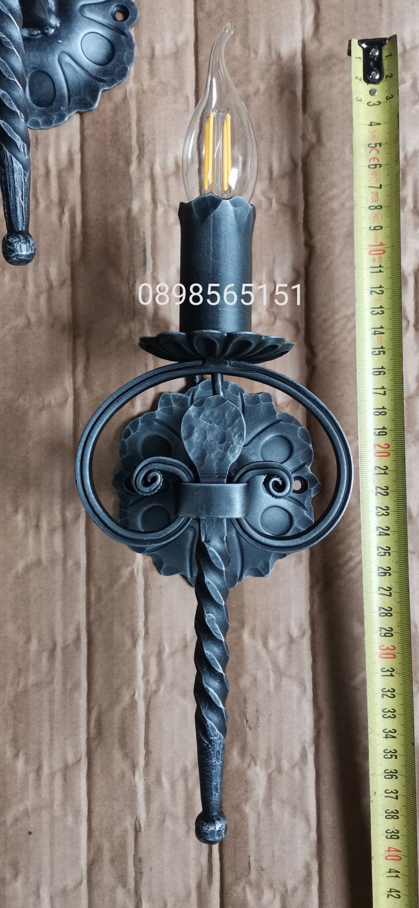 Лампи, аплик, лампа за стена от Ковано желязо с. Кисийците • OLX.bg