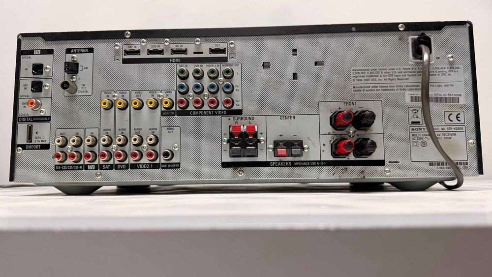 Amplificator Sony STR KG 800 HDMI AV Receiver 5.1  RDS