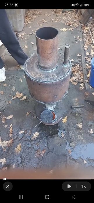Печь на отработанном масле
