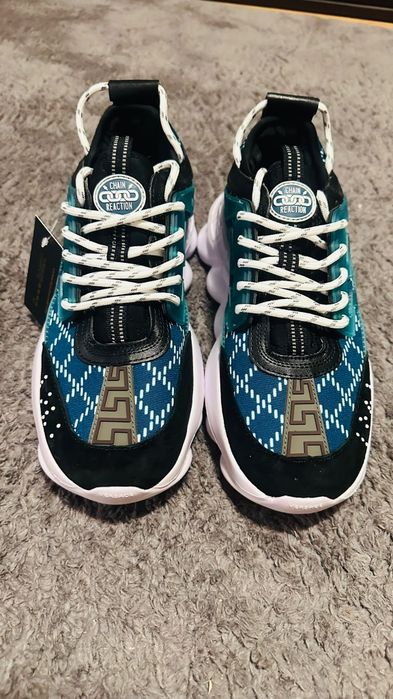 Adidași Versace Chain Reaction Albaștri