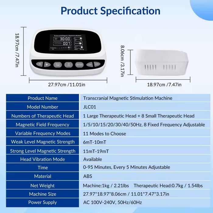 Професионална RTMS транскраниална магнитна стимулационна машина
