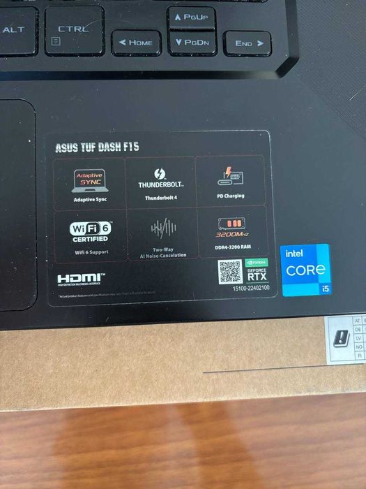 asus tuf dash f15 fx516pe
