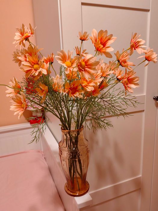buchet de trandafiri si alte flori artificiale