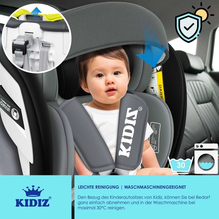 Детско столче за кола с ISOFIX, завъртащо се на 360°
