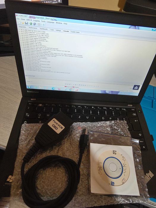 Interfata VCM Ford cu laptop Lenovo X250