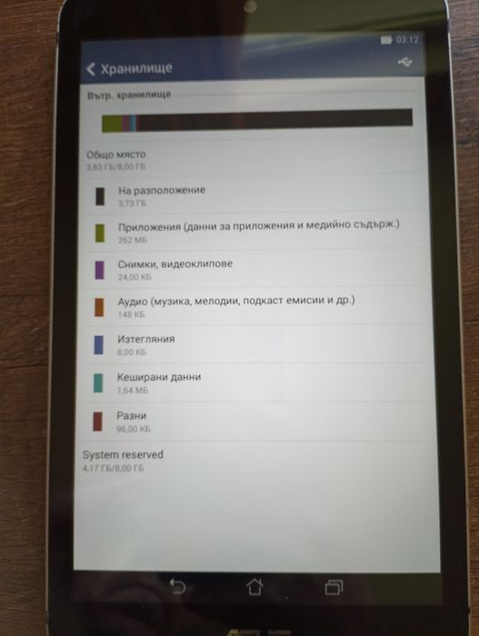 Таблет ASUS K011