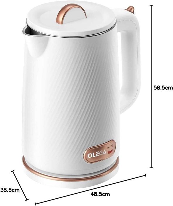 OLEGA Електрическа кана за вряща вода, 1500W 1,8L ПРОМОЦИЯ!