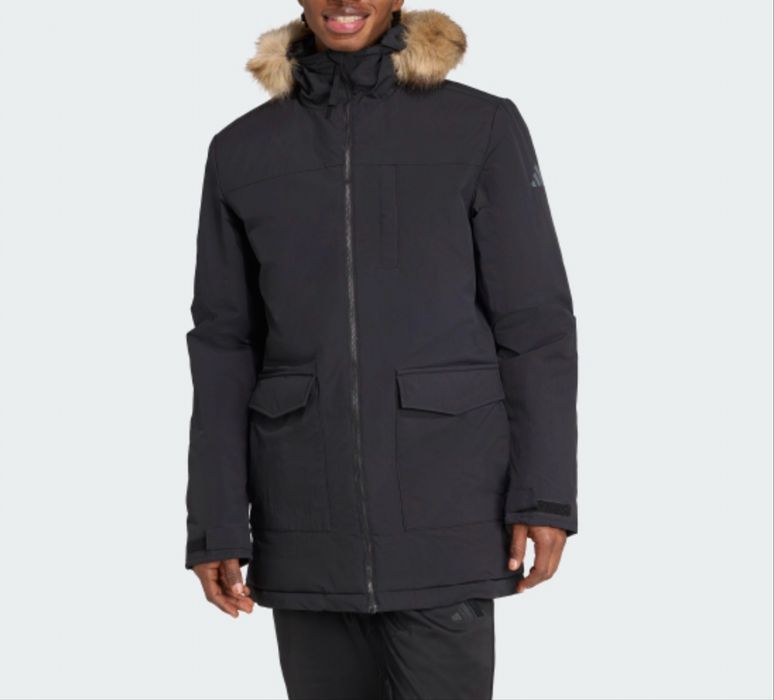 Парка зима черный