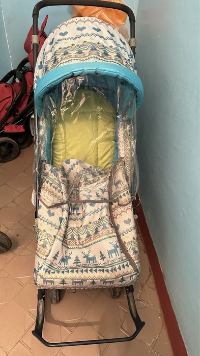 Сани зимний теплый