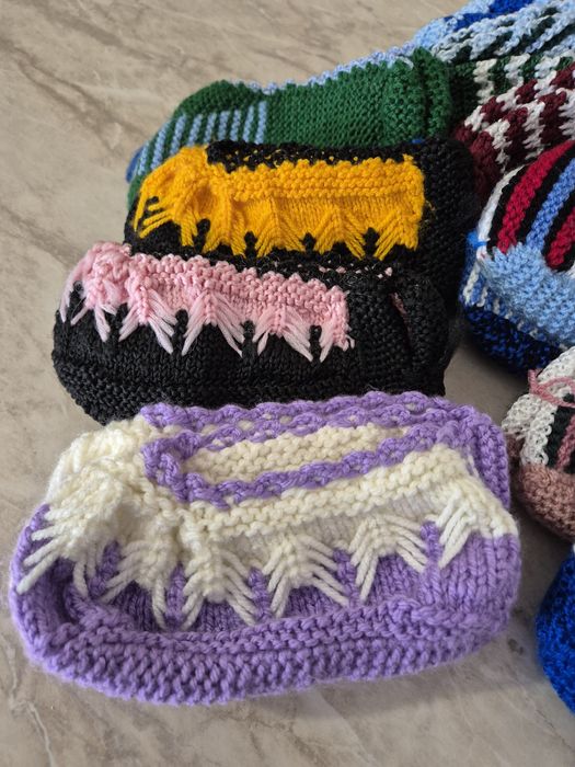 Ръчно плетени дамски терлици