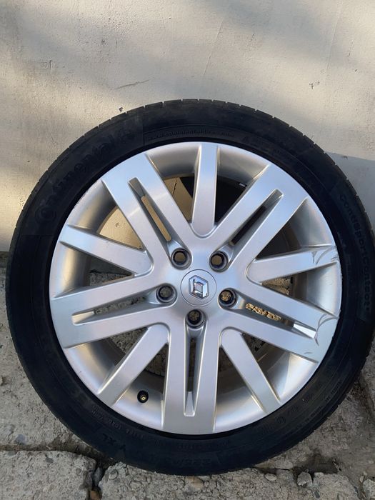 Set 4 Jante Aliaj Origine Renault R17 (5x114.3) - Megane 3 + Anvelope Vara Continental 225/45 R17