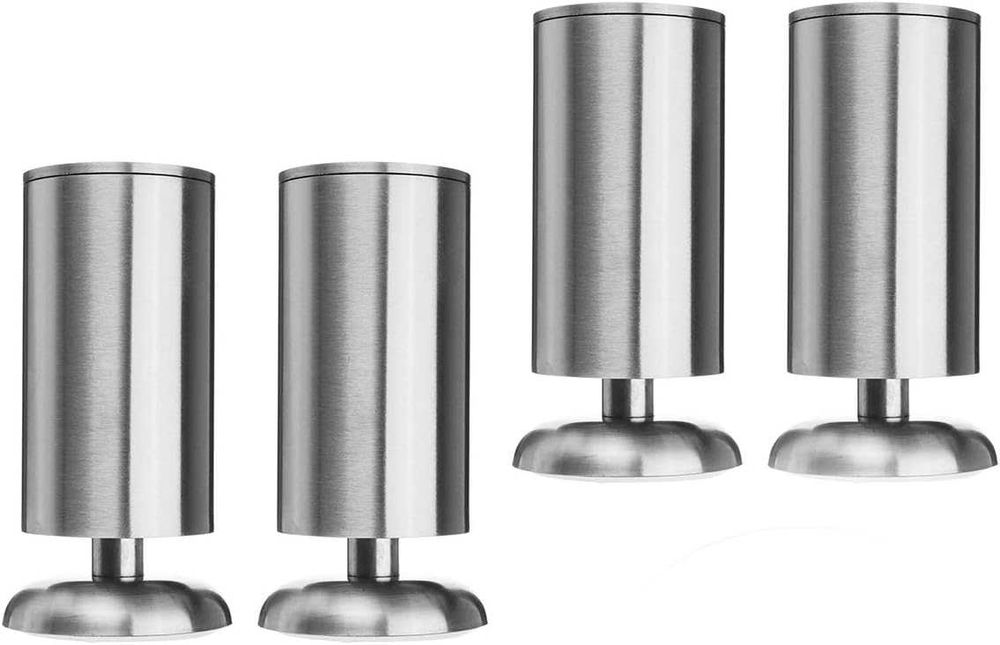 Pachet 4 picioare mobilier inox, dulap, canapea 5,8,10,12,20  cm
