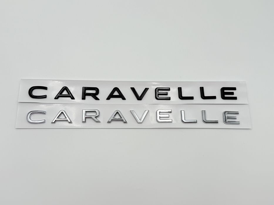 Emblema Compatibila VW Caravelle crom spate