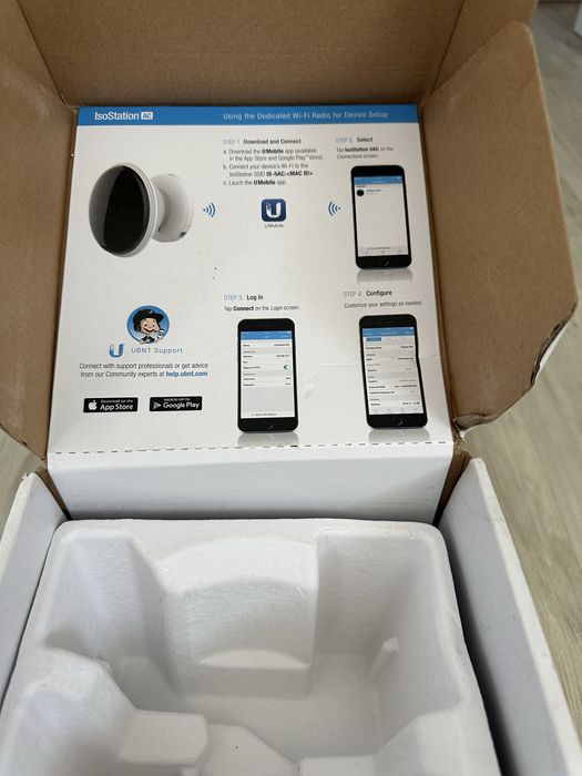 Ubiquiti  Iso Station AC Model IS-5AC 5Ghz 450+ Mbps  Antena Externa Parabolica Poe