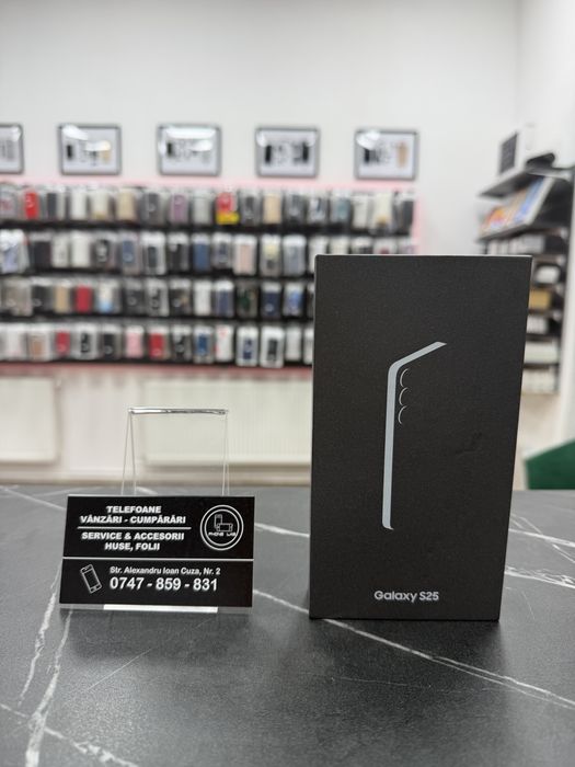 Samsung Galaxy S25 | 128Gb | JetBlack | NOU | Garantie | phonelab.ro
