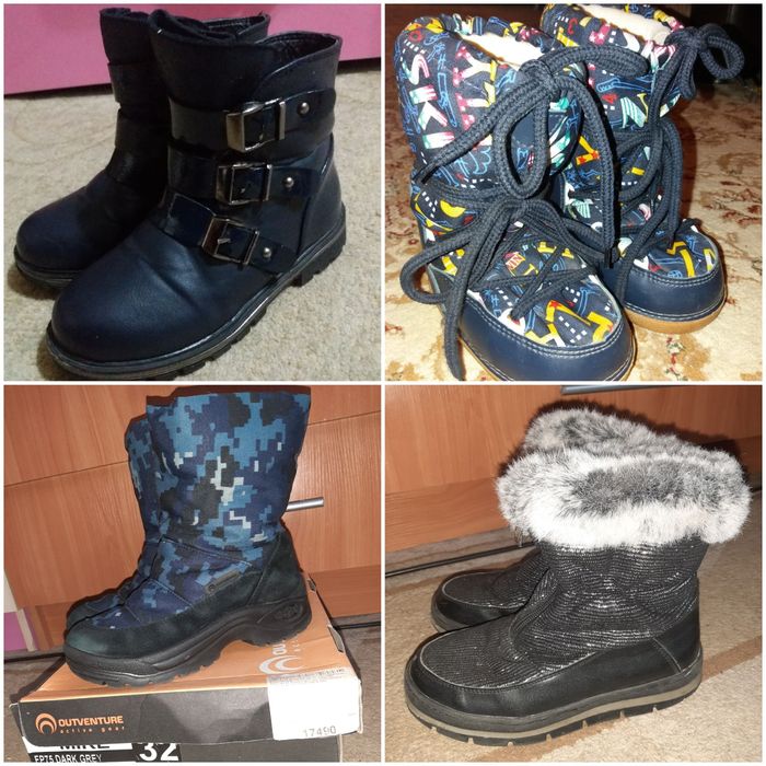 Зимняя , осении  детская обувь .