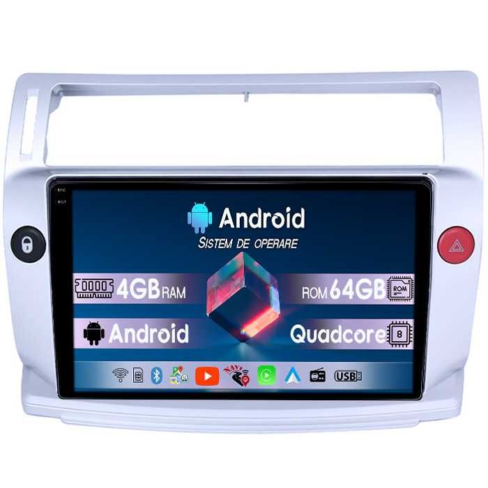 Navigatie Citroen C4 2005-2011, 4GB RAM/64GB ROM, Android 14
