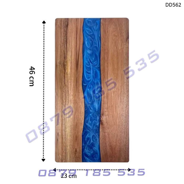 Продълговата дъска епоксидна смола акациево дърво рязане сервиране