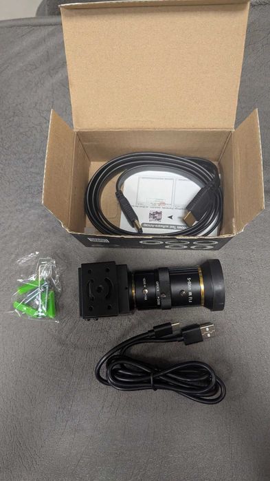 ELP 4K USB Индустриална камера 8MP с 5–50 mm IR варифокален обектив