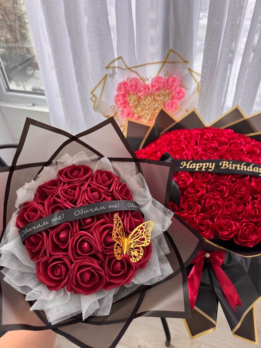 Ръчно изработени вечни букети