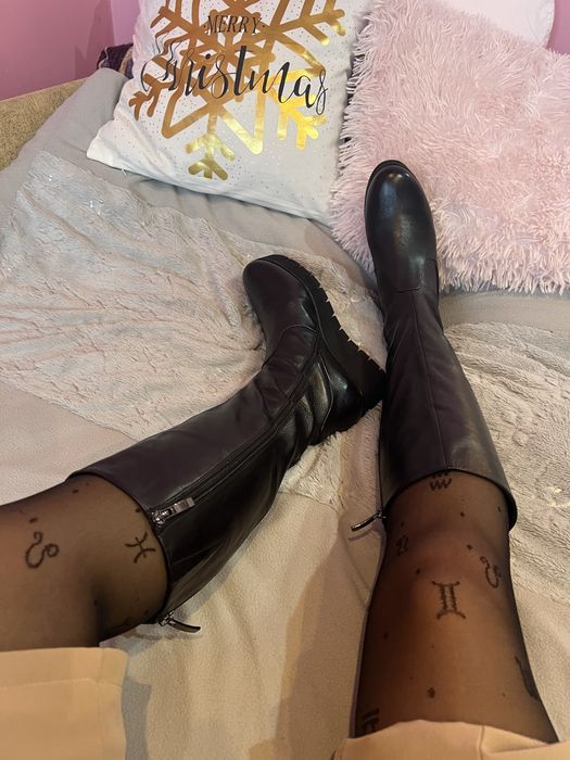 Cizme lungi piele naturala moale- 39