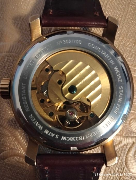 Ceas Constantin Weisz Dual Time Automatic Limited Edition 24 jewels