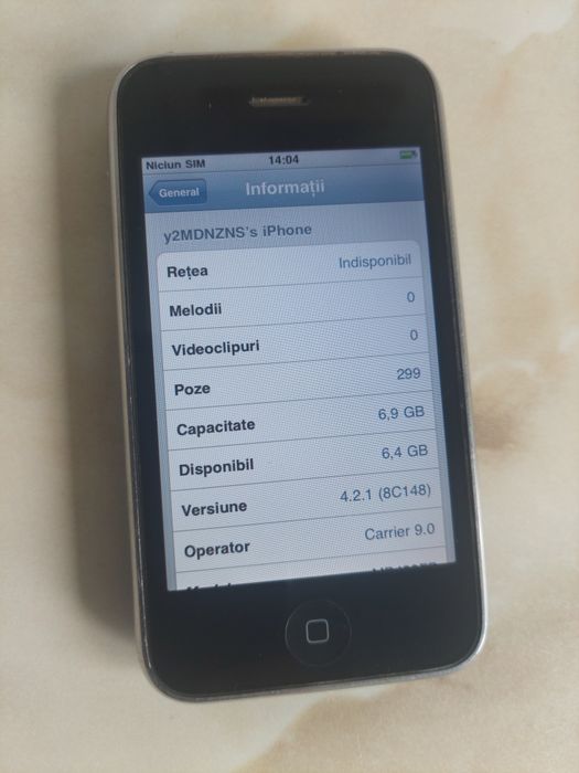 [3G] Vând Apple iPhone 3G în stare f bună [de colecție] //poze reale
