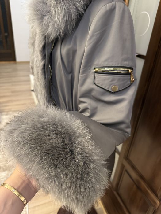 geaca cu blana naturala